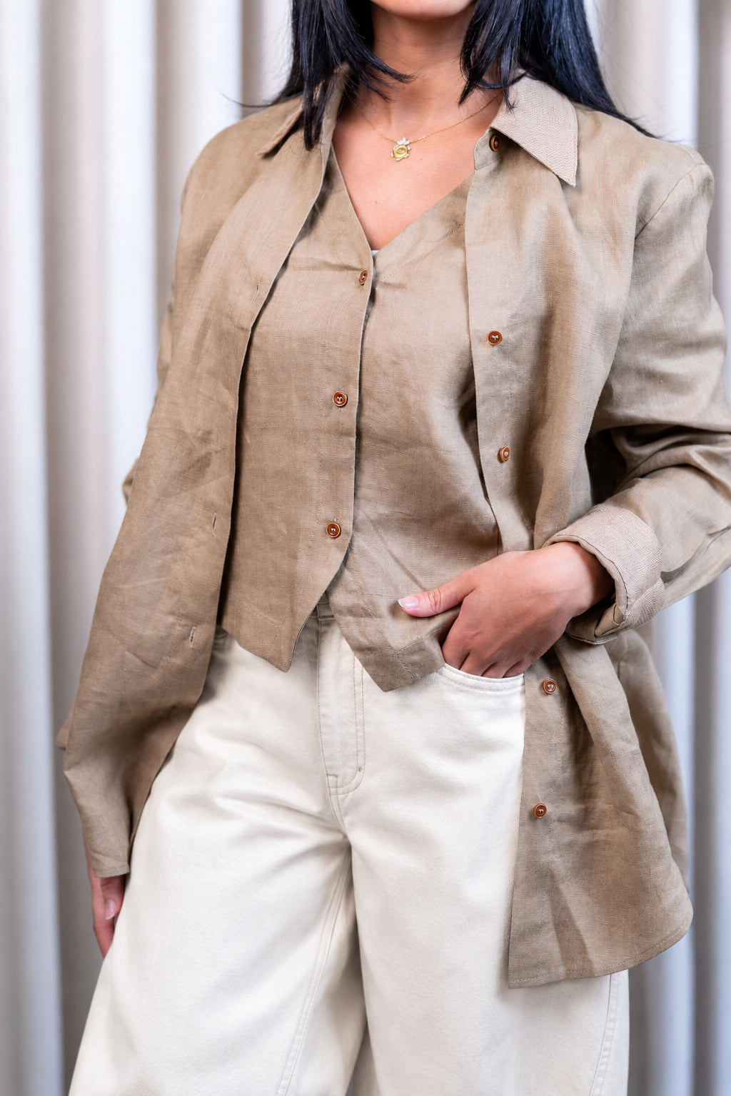 Sandstone Linen Shirt