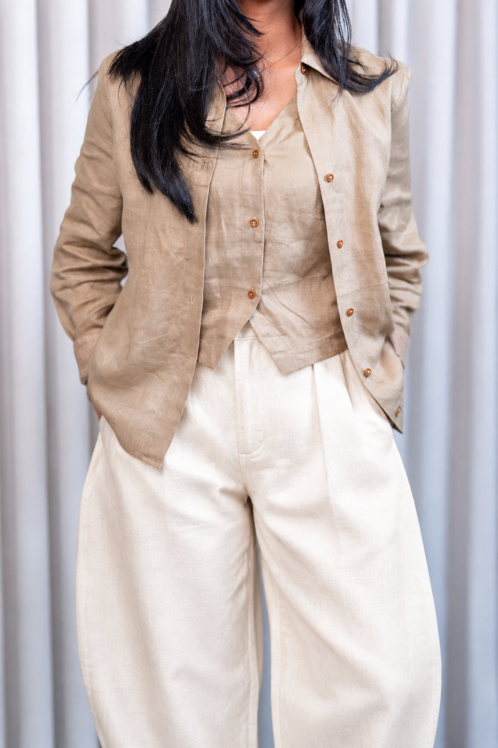 Sandstone Linen Shirt